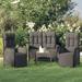 Red Barrel Studio® 3 Piece Multiple Chairs Seating Group w/ Cushions in Black | Outdoor Furniture | Wayfair 41AB104B6C6B484F94277B016971EF01