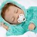 Paradise Galleries Reborn Baby Doll Girl - Smiling Sleeper with Rooted Hair 20-inch Tall