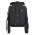 Adidas Damen Windbreaker Jacke, schwarz/weiß, 38