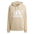 adidas Women's Essentials Big Logo Regular Fleece Hoodie, Magic beige, L