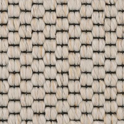 Teppichboden BODENMEISTER "Turania, Strukturschlinge - Uni Farben, Made in Netherlands", weiß (weiß beige), B:400cm H:5,3mm L:250cm, Polypropylen, Teppiche, Wohnzimmer, Schlafzimmer, Kinderzimmer, Breite 400/500 cm Image