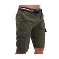 Tommy Hilfiger Mens John Cargo Shorts in Green Cotton - Size 30 (Waist)