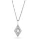 Women's Australian Opal & White Sapphire Detail Diamond Pendant Sterling Silver Zohreh V. Jewellery