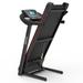 Foldable Treadmill with Incline, Home Walking Treadmill Machine, Black