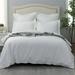 Latitude Run® Molleigh Long Staple Cotton Sateen 400 Thread Count Duvet Cover Set Cotton Sateen in White | Wayfair 1C584CEE3E374187A577E7DD3F6906C9