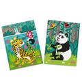 Panda & Leopard | Kids Paint By Numbers Kit Free Shipping From California, Usa Diy Craft