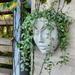 XGeek Face Planter Pot Head Planter for Wall Decor Resin Wall Mounted Planter Face Pot Face Flowers Pots for Indoor Outdoor White (6.4 x 3.3 x 7.4 inches )