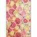 Jill Zarin Antigua Caribbean Outdoor Washable Rug 5 3 x 8 0 Rust Red and Yellow