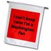 I cant keep calm Im a Washington fan black red 12 x 18 inch Garden Flag fl-172887-1