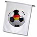 Soccer ball with the national flag of Germany on it German 12 x 18 inch Garden Flag fl-157029-1