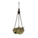 Metal Hanging Cabbage Leaf Bird Bath Feeder Patio Birdbath Seed Tray Outdoor Garden Decor Yard Art