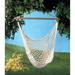 Gifts & Decor Cotton Rope Hammock Cradle Chair with Wood Stretcher