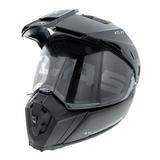 CKX Atlas Motorcycle Helmet Single Shield Quick Release Solid Matte Carbon - Medium - 514833