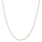 14K Yellow Gold 1.1mm Solid Polished Spiga Chain 24 Inch