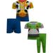 Disney Boys Toy Story Buzz Lightyear and Woody Toddler Cotton 4 Pc Pajamas (3T)