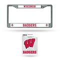 College Rico Industries Wisconsin Badgers License Plate Chrome Frame 12 x 6 12 x 6 Chrome Frame - Car/Truck/SUV Automobile Accessory