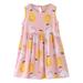 ZRBYWB Toddler Summer Sleeveless Cartoon Print Princess Dress Casual Dress Home Wear Fashion Cute Dresses For Girl