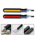 BAMILL 2pcs Motorcycle LED Turn Signals Light Flowing Water DRL Tail Indicator Lamp