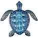 Ovzne Metal Sea Turtle Wall Decor Sea Turtle Wall Art Decoration For Home Bedroom Living Room Office Garden Fence Aquarium Ocean Wall Decor Blue Blue