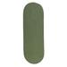 Colonial Mills Rug Reversible Flat-Braid Oval Braided Runner Moss Green - 2 ft. 4 in. x 6 ft.