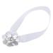 Crystal Curtain Magnetic Tieback Flower Curtain Straps Clips Decorative Curtain Drapery Holdback Buckle with Ribbon for Home Office Decorative(Transparent)