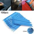 100x Blue Car Touch Up Paint Small Tips 2.5mm Applicators Touch-up Paint Brush