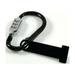 BAMILL Anti-theft Motorcycle Helmet Lock Combination Lock withT-Bar Rubber Black