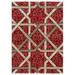 L Baiet L Baiet Nora Geometric Red 8 ft. x 10 ft. Rug