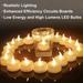 Flameless LED Tealights Tea Lights Flameless Candles Votive Candle LED Tealight Fake Candles Battery Operated Warm White-Steady on / Yellow Flame for Valentine Day Wedding Party Decorations