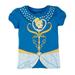 ZHST534-1T41 Disney Cinderella Little Girls Princess Costume Tee Shirt in Blue Size: 4T