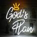 Hello Rosa God s Plan LED Neon Light Signs USB Power for Bedroom Home Men s Cave Bar Wedding Party Decoration