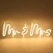 Queen Sense 24 x9.5 Mr & Mrs LED Sign Light Wall Decor Party Night Lights Flex Neon Signs 124MMWWFLED