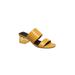 Women's Fc-134-Ds Sandal by French Connection in Yellow (Size 6 M)