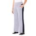 Plus Size Women's Impossibly Soft Wide Leg Pant by Catherines in Heather Grey With Black (Size 4X)