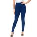 Plus Size Women's Rhinestone And Pearl Legging by Roaman's in Evening Blue Embellishment (Size 42/44) Embellished Sparkle Jewel Stretch Pants