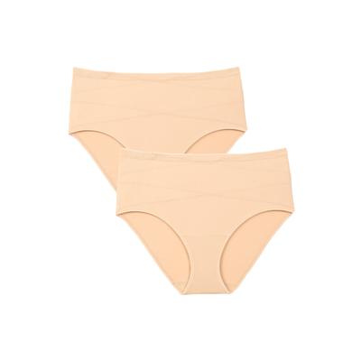 Plus Size Women's Everyday Smoothing Brief by Comfort Choice in Nude (Size 14)