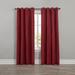 Wide Width Textured Grommet Window Panel by BrylaneHome in Burgundy (Size 52" W 45" L)