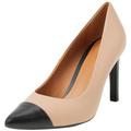 Geox Damen D Faviola C Pump, Nude/Black, 37 EU