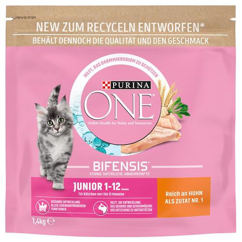 2x 1,4kg PURINA ONE Junior mit Huhn Katzenfutter trocken