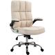 Chaise de bureau HW C-J21, chaise de bureau pivotante, réglable en hauteur - tissu/textile
