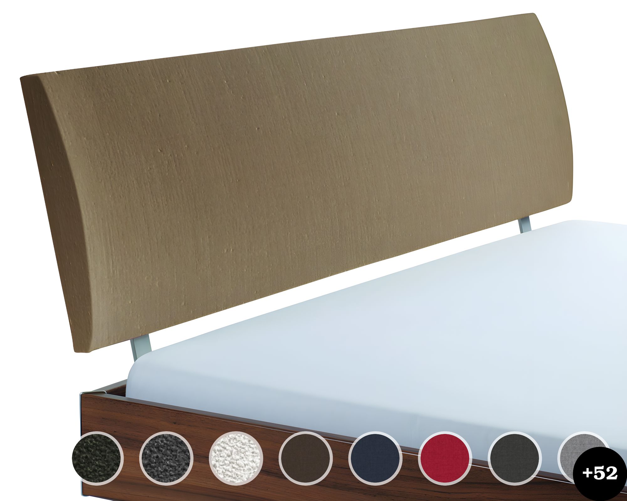 Hasena Factory-Line Kopfteil Lecco 140 cm / PK3 Buffalo 721 grey Image