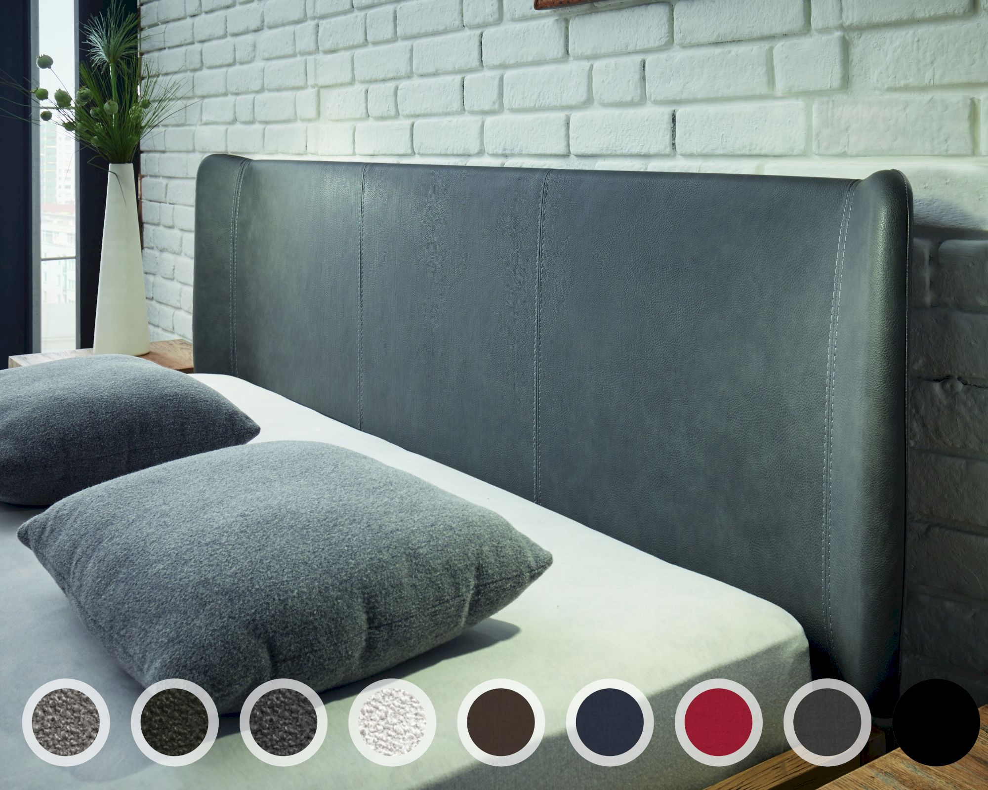 Hasena Wood-Wild Kopfteil Obag 180 cm / PK3 Fusio 752 musk Image