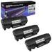 SPEEDYINKS Compatible Toner Cartridge Replacement for Lexmark 501H 50F1H00 High Yield (Black 3-Pack)