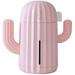 Mini Humidifier Single Room Humidifiers with Night Light Portable Cactus Air humidifier for for Yoga Office spa Bedroomï¼ŒBaby Roomï¼ŒSilica Gel Diffuser for tap Water only(Pink)