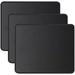 3 Pack Mouse Pad with Stitched Edge Comfortable Mouse Pads with Non-Slip Rubber Base Washable Mousepads Bulk with Lycra Cloth Mouse Pads for Computers Laptop Mouse 10.2x8.3x0.12inch Black