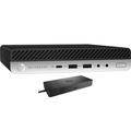 HP EliteDesk 800 G4 School/Business Mini Desktop (Intel i5-8500 6-Core Intel UHD 630 32GB RAM 8TB PCIe SSD Display Port Win 11 Pro) with WD19S 180W Dock