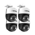 Defender Guard Pro 360-Degree PTZ 2K/4MP WiFi Plug-In Power Security Camera 4-pack