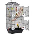 Bilot 39-inch Roof Top Large Flight Parrot Cage for Small Parrot Cockatiel Sun Parakeet Green Cheek Conure Budgie Finch Love Canary Pet Cage w/Toys