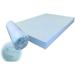 Pet Dog Bed Blue Cooling Gel Infused High Density Solid Memory Foam Pad (37x27x4 inches)