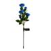 Outdoor Solar Powered 5 LED Rose Flower Light Lamp Stake for Home Garden Yard Lawn Pathway Party Decorative Landscape LED Rose Lights